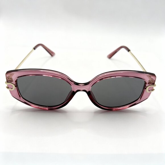 NEW Cosmic Blossom Trendy Designer Style Sunglasses - Mauve - Picture 2 of 4